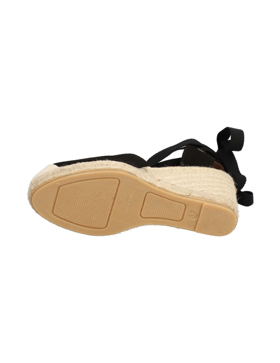 Veloursleder Keilsandale
