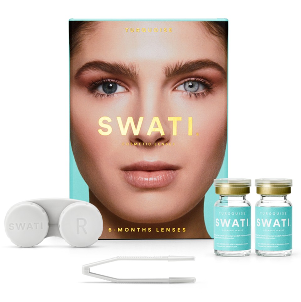 SWATI - Farvede Kontaktlinser 6 Måneder - Turquoise