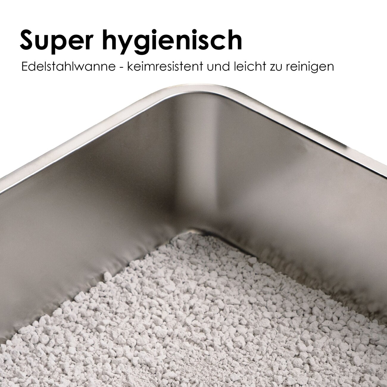 LucyBalu STEELOO Katzentoilette silber