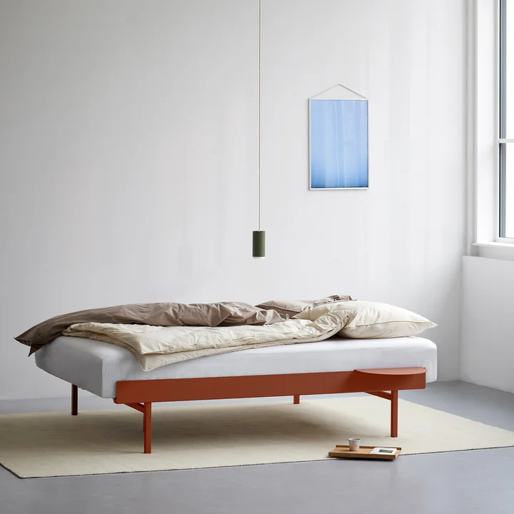 Moebe - Bett 90 cm, terrakotta