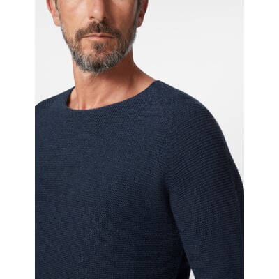 Seldom Herren-Pullover Raglanärmel, Blau