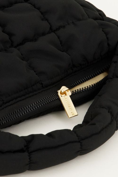 Zwarte puffer handtas