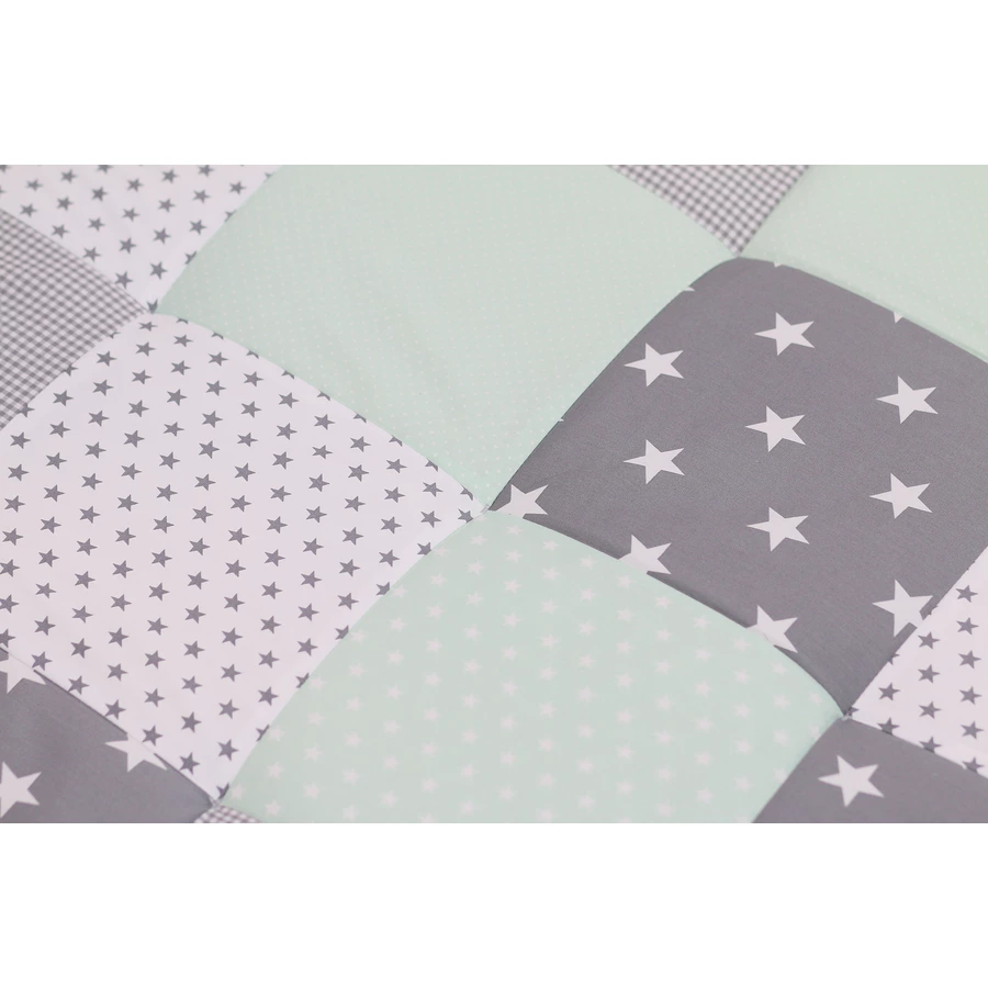 Ullenboom Krabbeldecke & Laufgittereinlage 100X100 cm Mint Grau