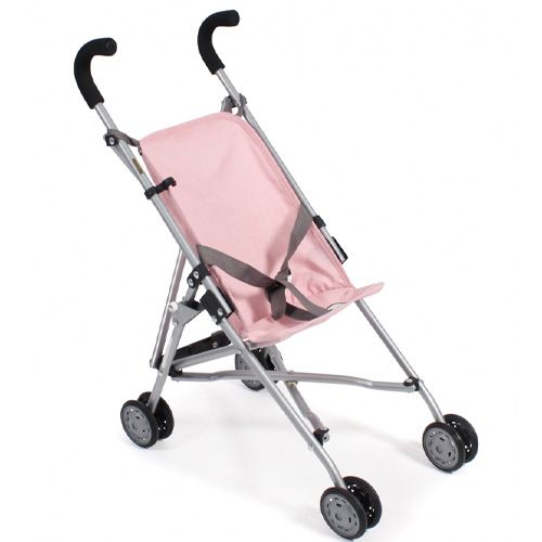 Bayer chic poppenbuggy roma - lichtgrijs & roze