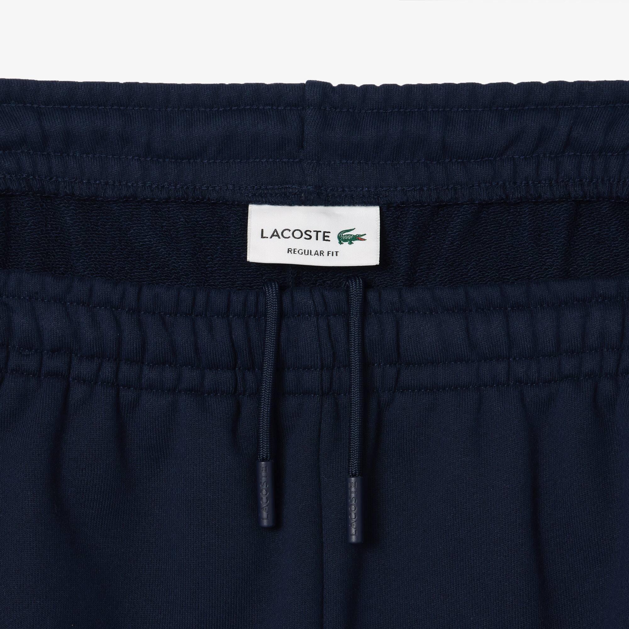 Short Jogger color-block imprimé en molleton non gratté Shorts - Bleu - Lacoste - Homme