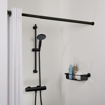 Douchestang Seallux 80-130cm zwart zwart