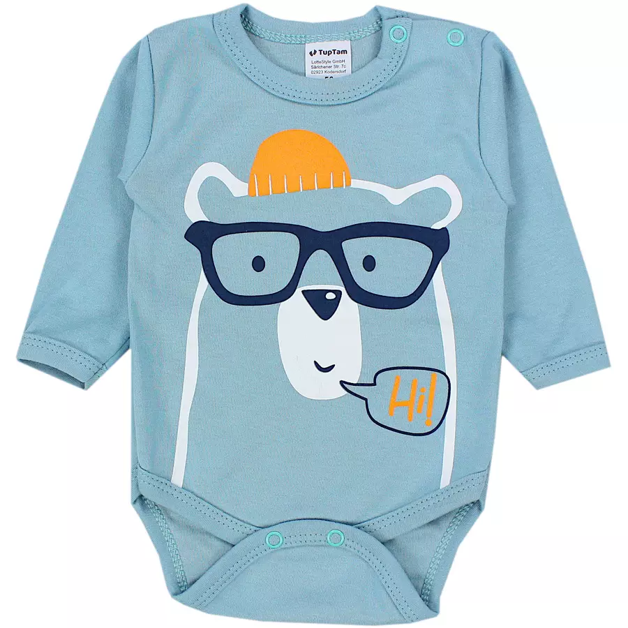 TupTam Jungen Baby Body Langarm 5er Pack blaugelb