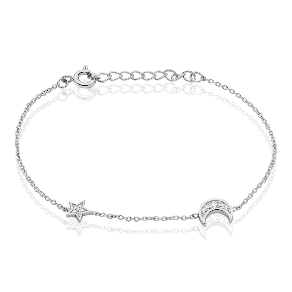 Bracelet Theoline Argent Blanc Oxyde De Zirconium