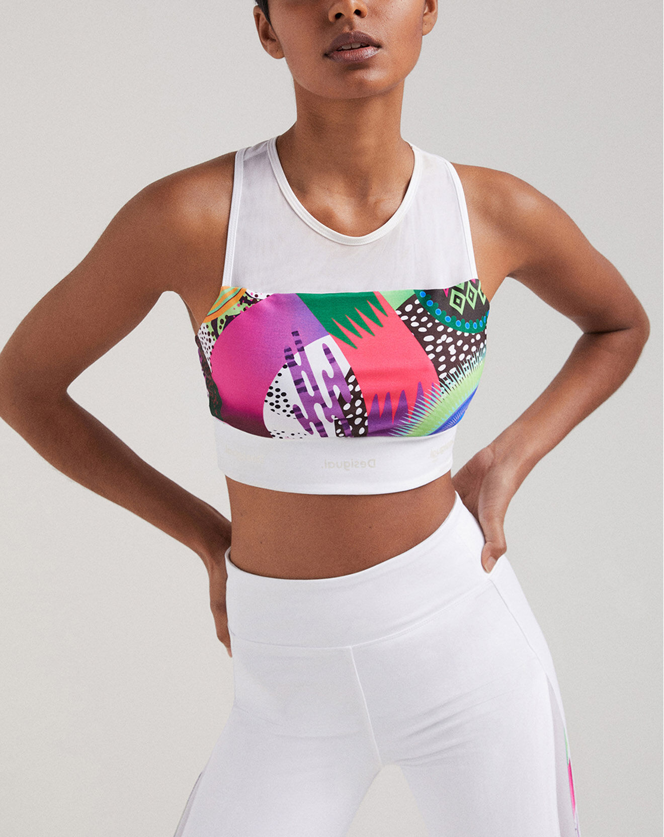 Desigual Top Mahaut blanc