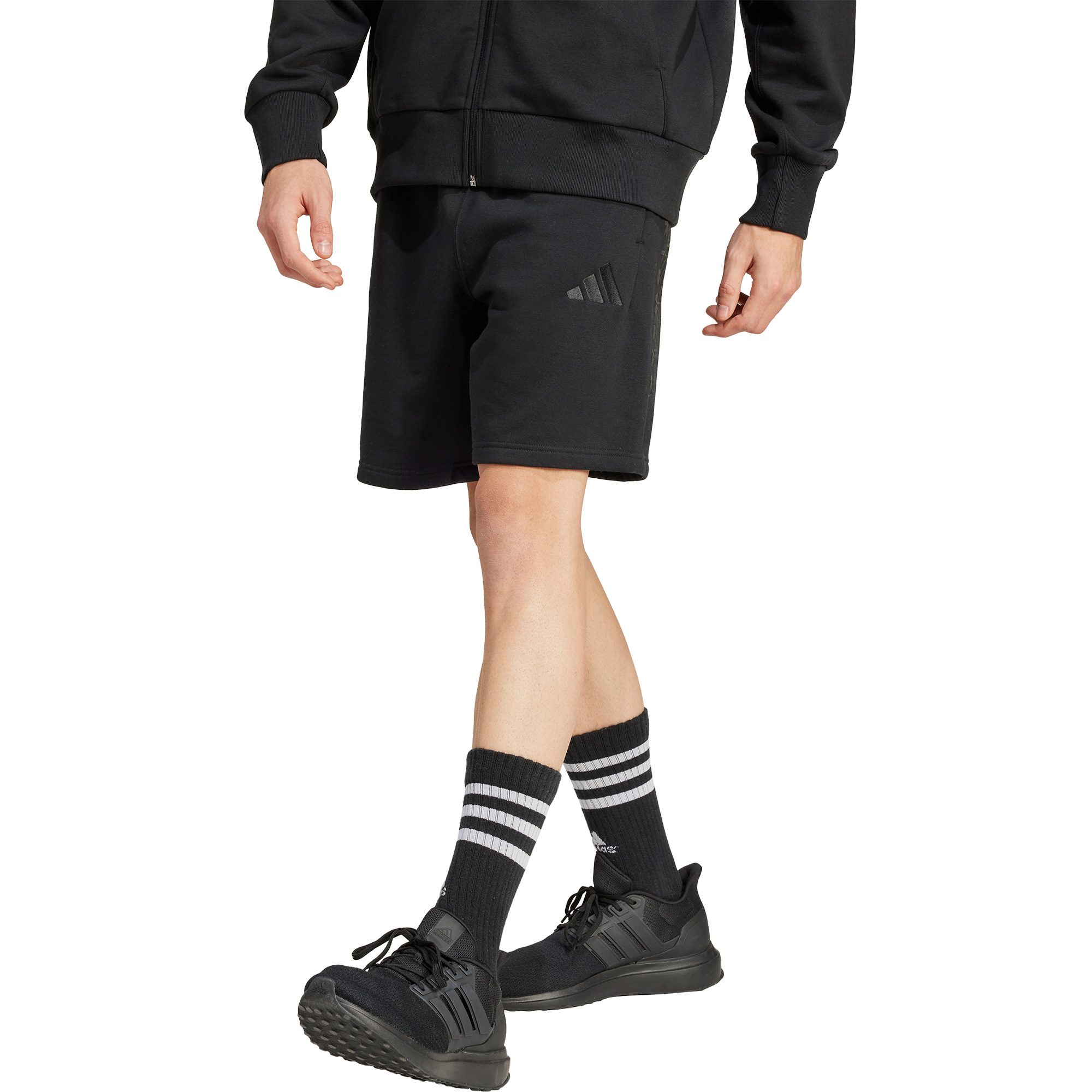 adidas All SZN Fleece Graphic Shorts Herren schwarz