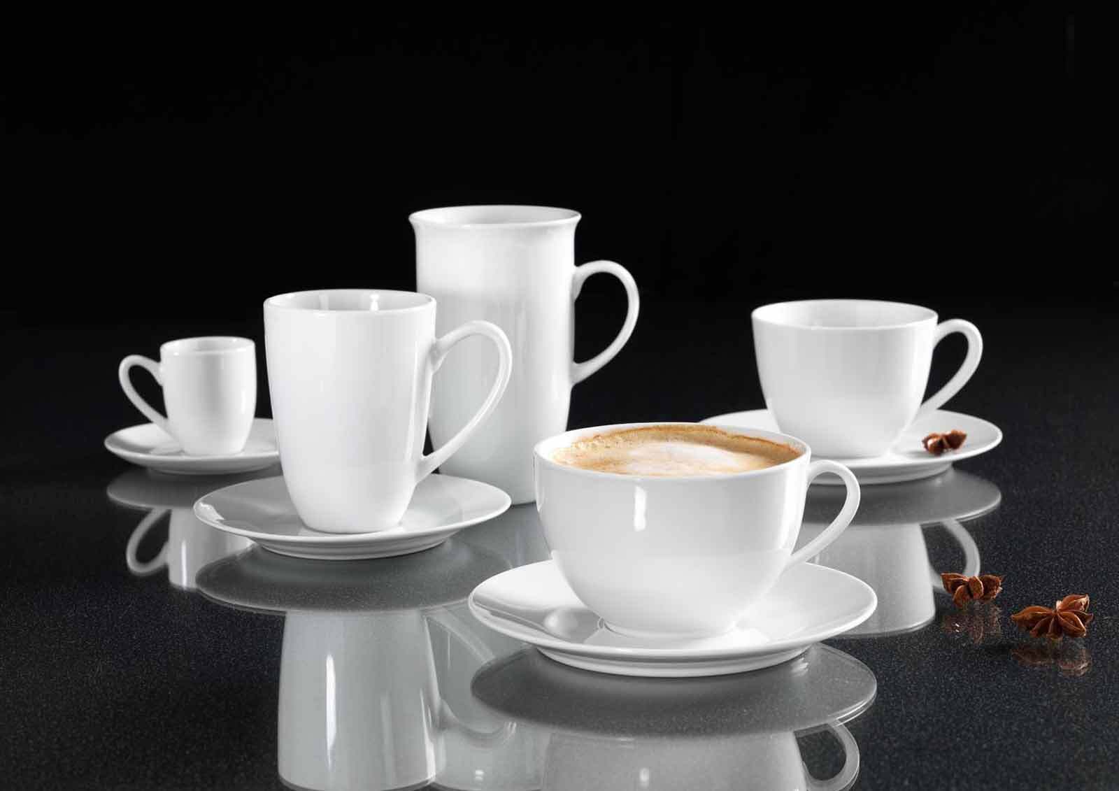 Ritzenhoff & Breker Cappuccinotassen Bianco 300 ml 4er Set
