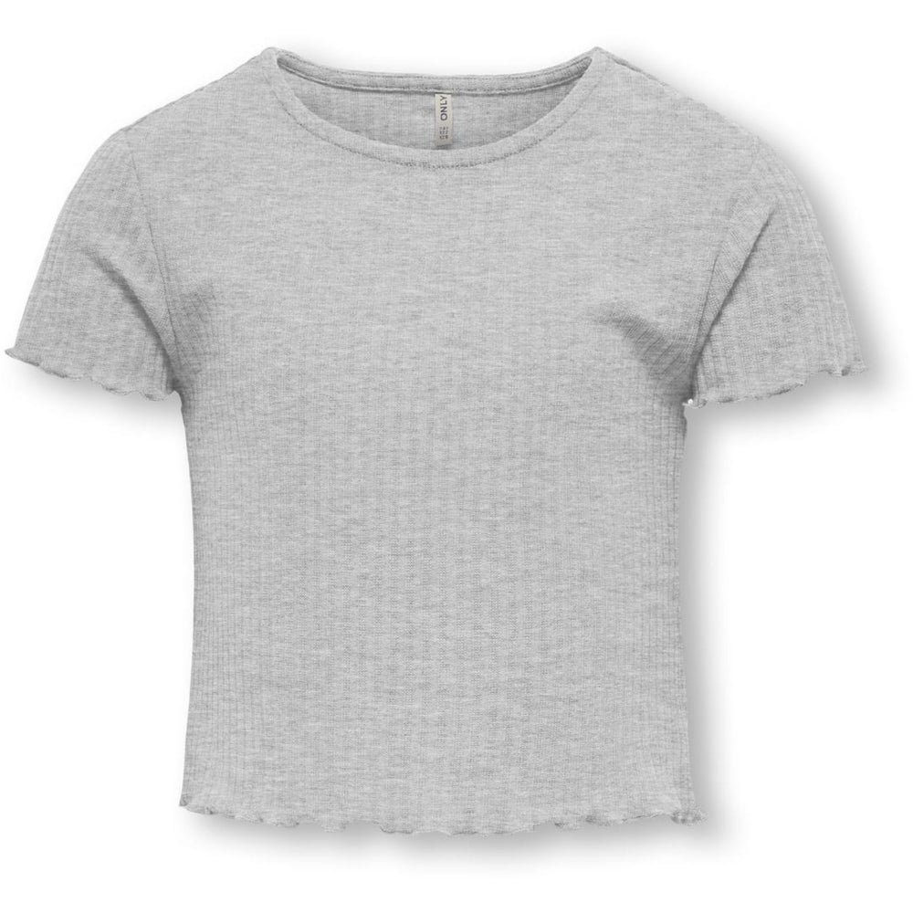 Køb kids ONLY Light Grey Melange Nella O-Neck Top Noos
