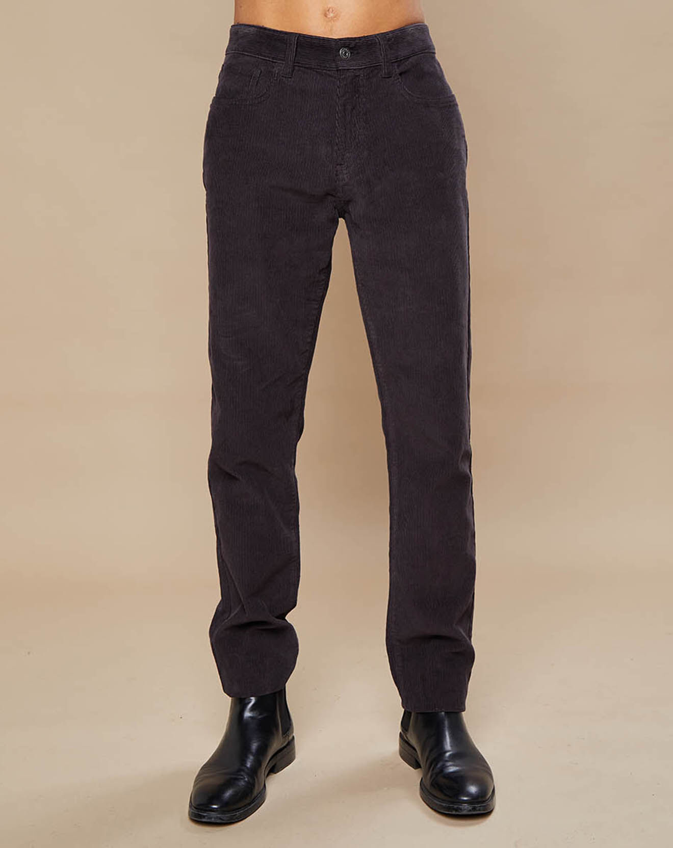 Hartford Pantalon en Velours côtelé Tim marron foncé
