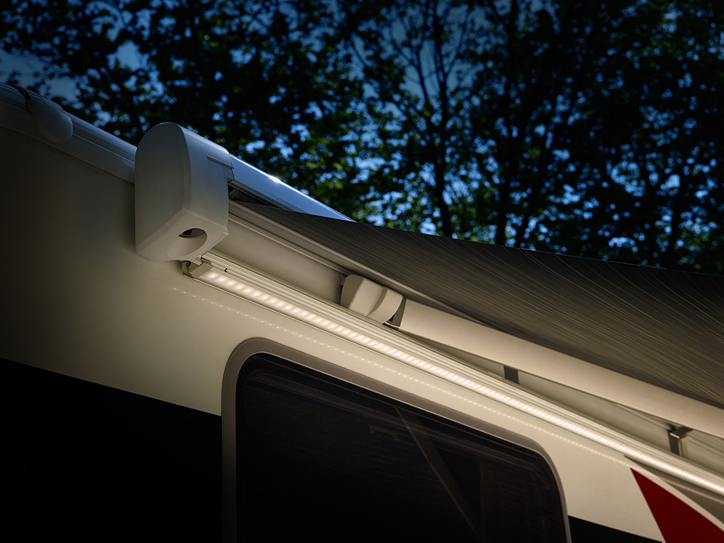 Thule Omnistor Tent LED montagerail 5200 wit 300 cm