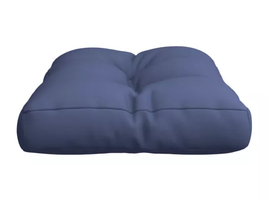 Coussin de palette bleu marine 60x40x12 cm tissu