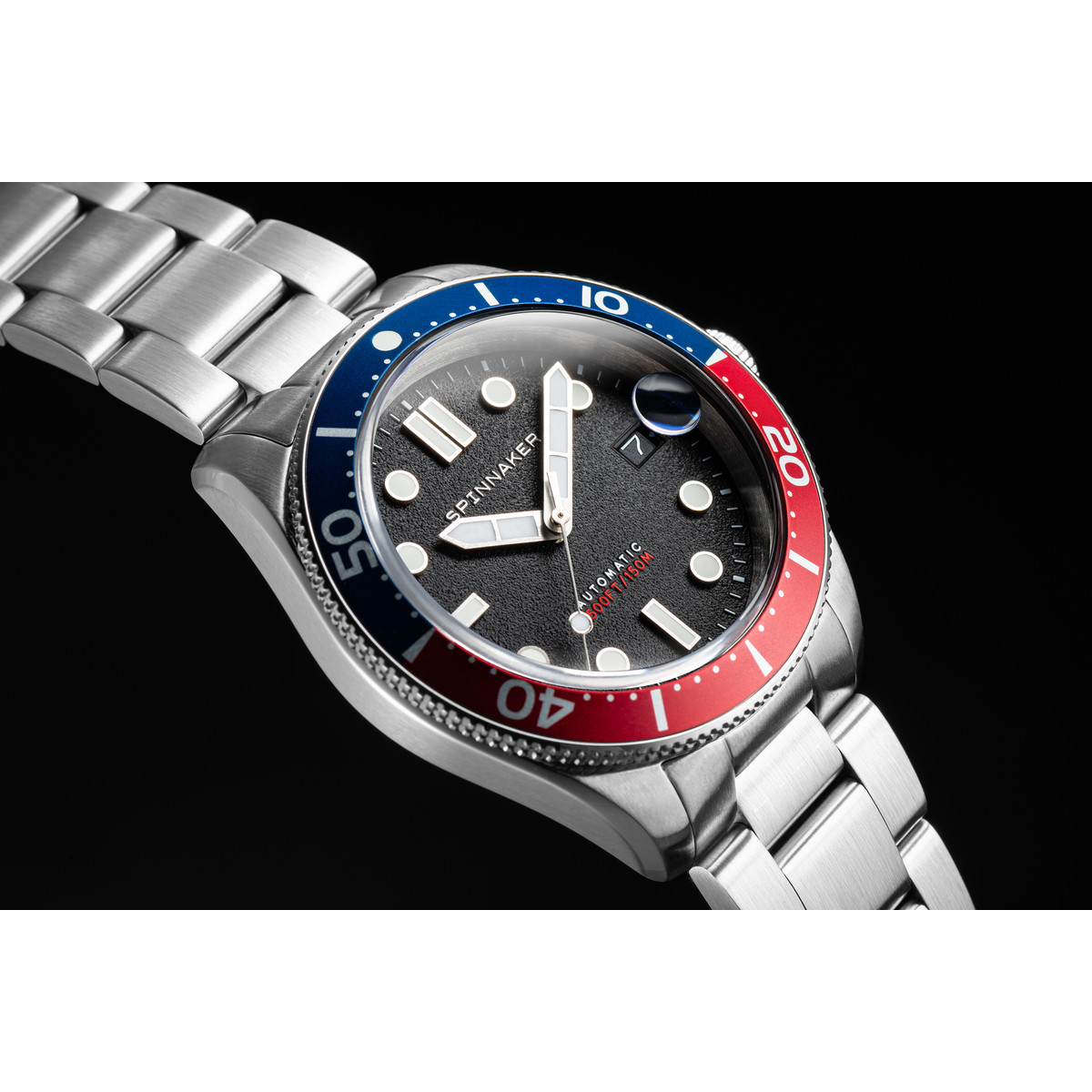 Montre SPINNAKER Croft Mid Size homme automatique bracelet acier argent