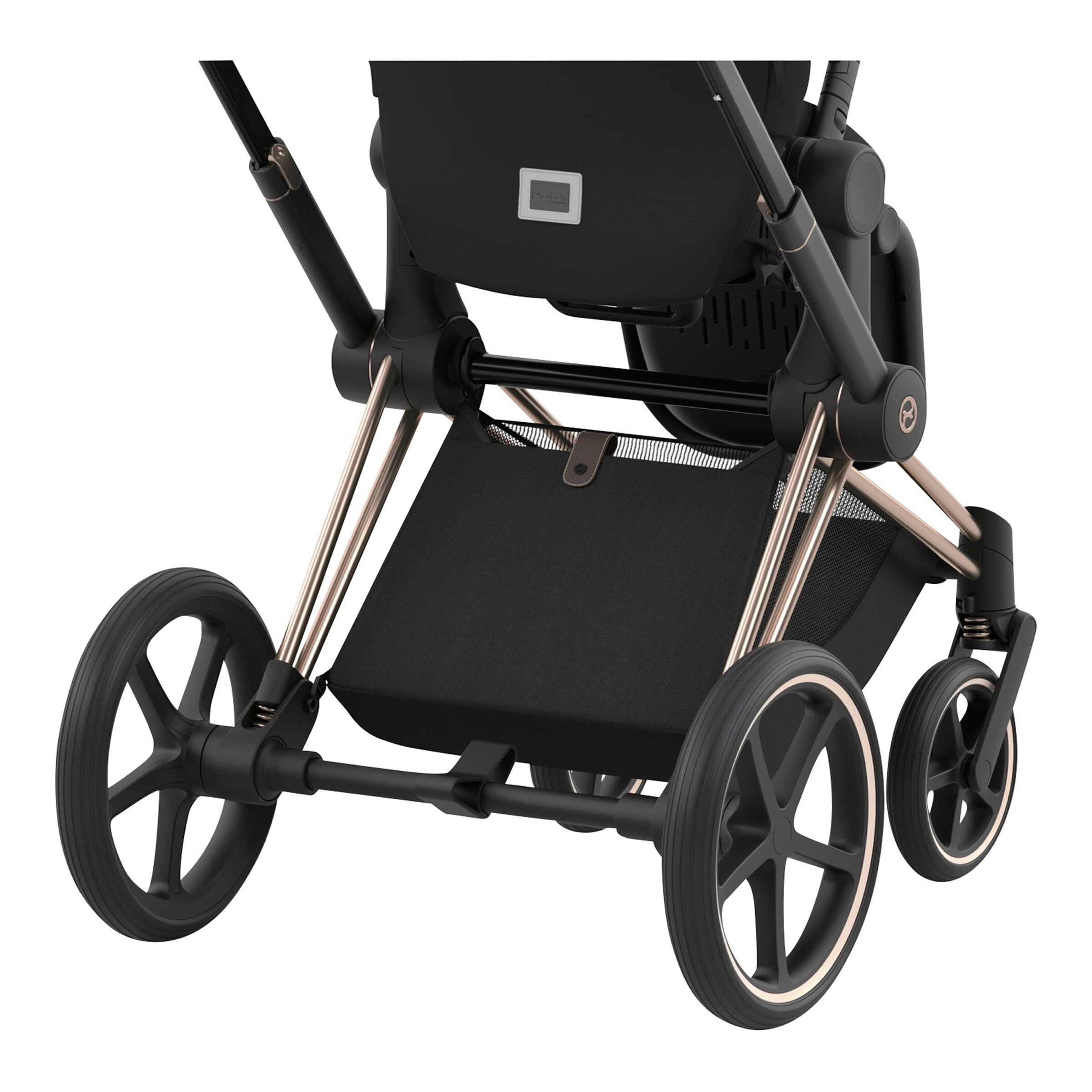 Cybex - PLATINUM Kombikinderwagen e-PRIAM Comfort Bundle rosegold / sepia black