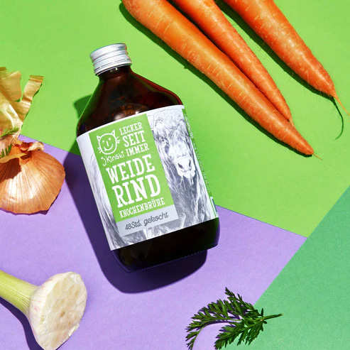 Bouillon de boeuf de pâturage bio