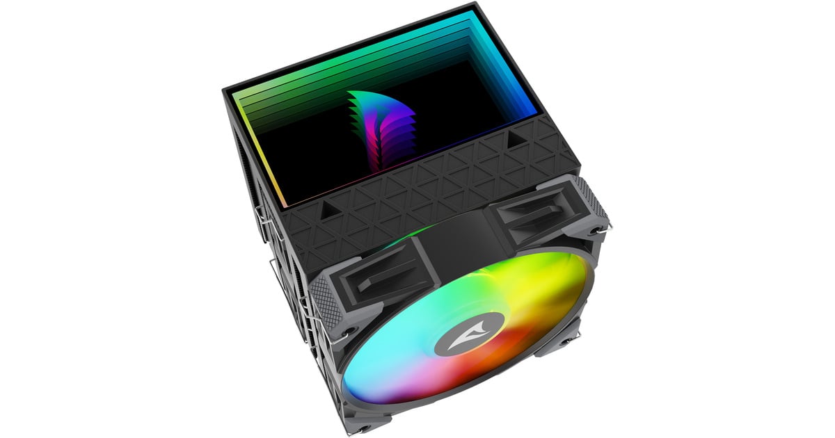 SharkoonA60 RGB CPU-koeler  (Zwart, 4-pins PWM fan-connector)