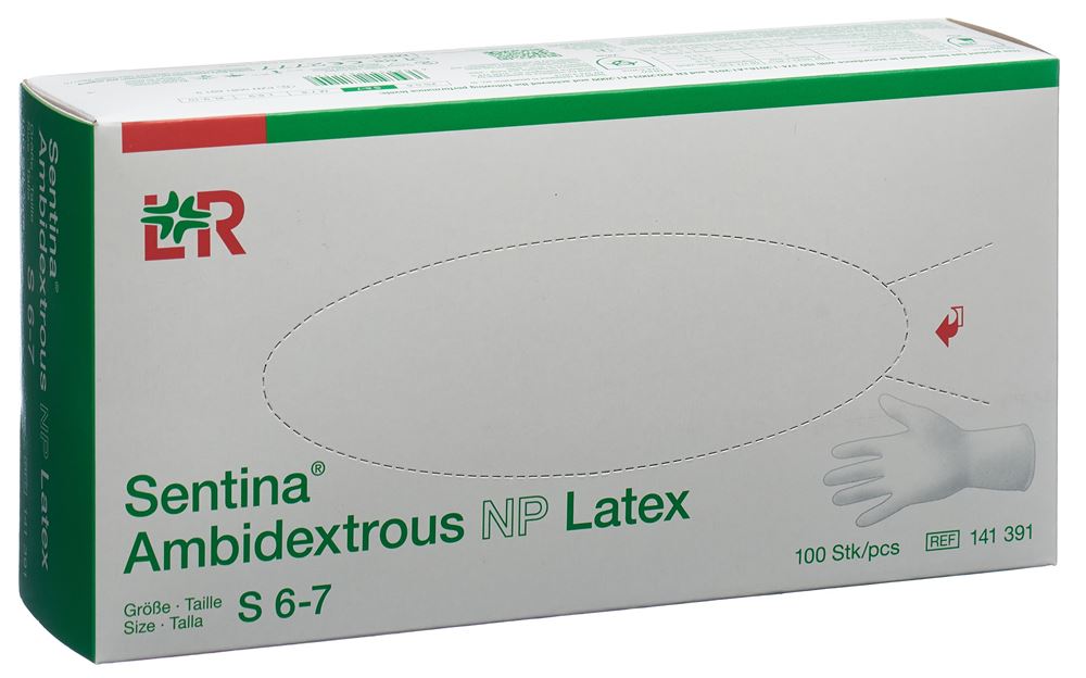 SENTINA Handschuhe<br>100 Stück, S, Latex