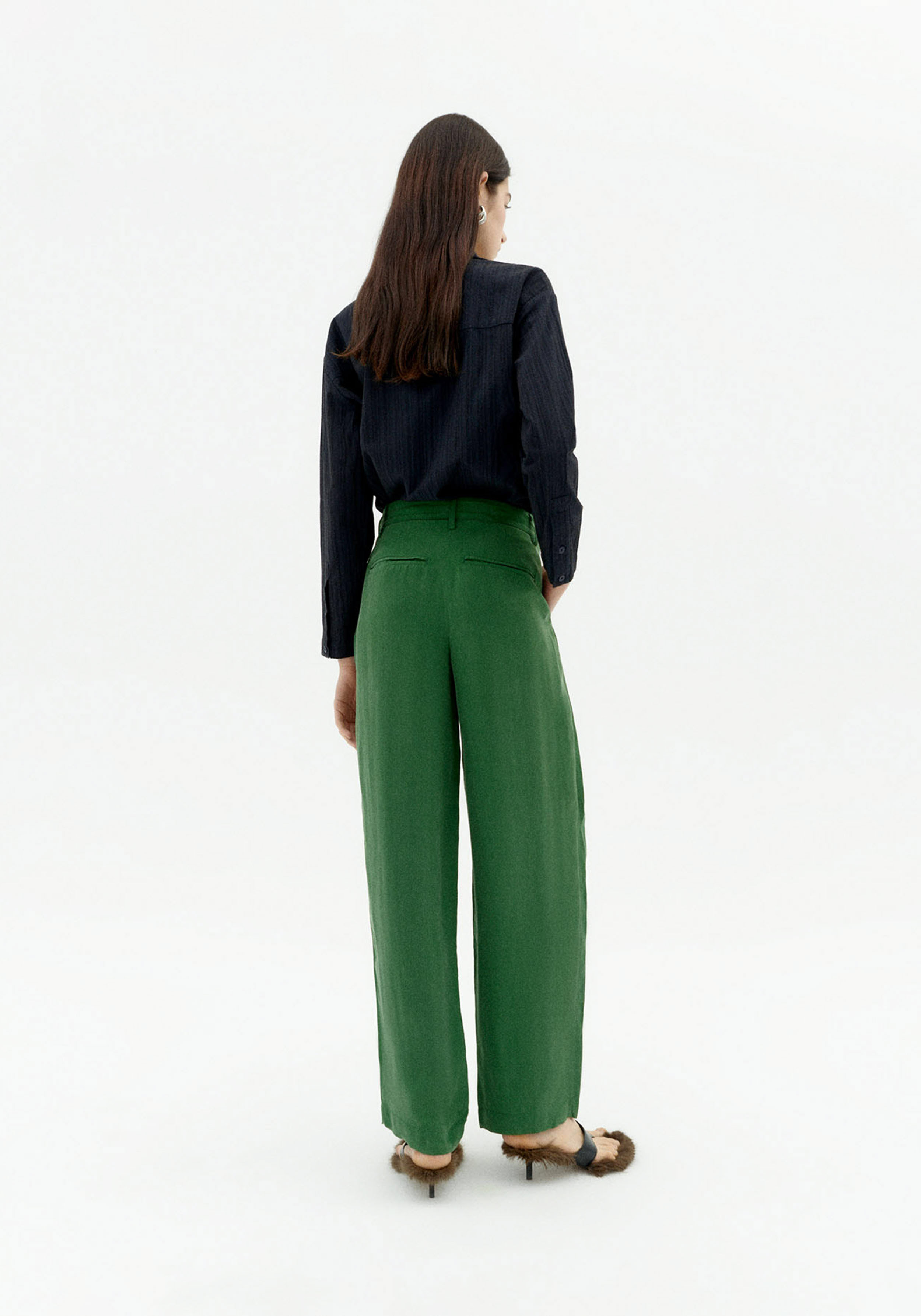 Thinking Mu Stoffhose Cirila Dill Green