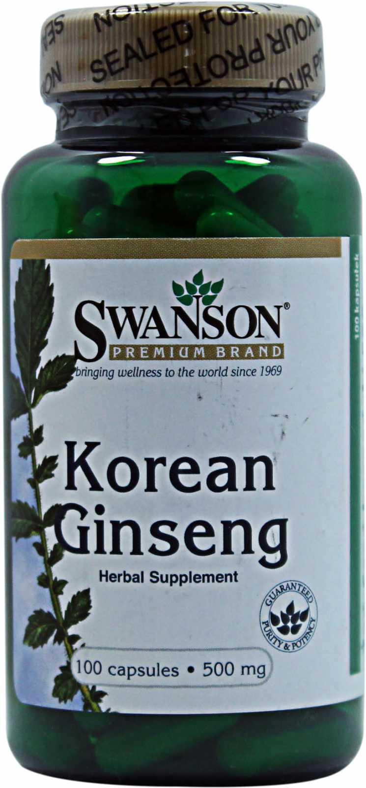 Swanson Ginseng Coreano 100 cápsulas
