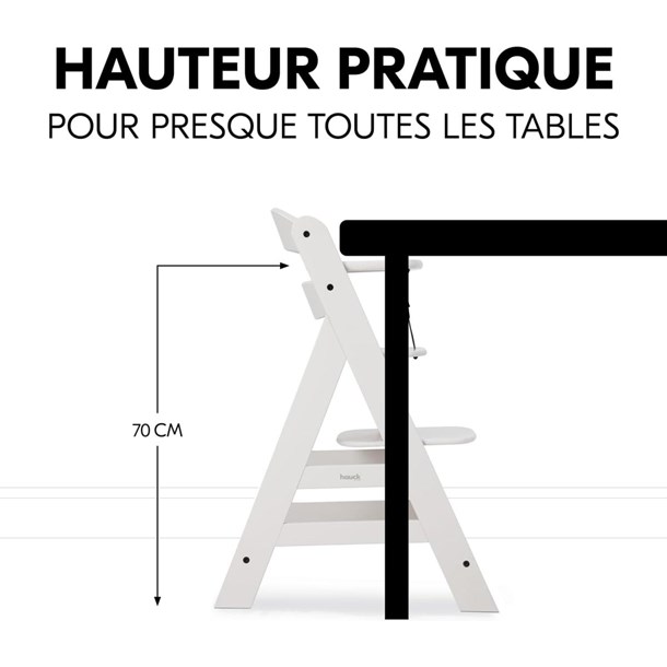 Chaise haute - alpha  creme