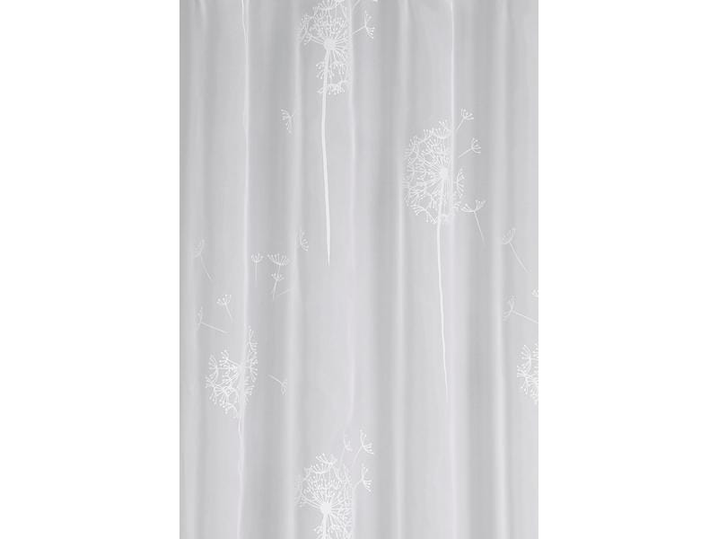 Gardinia Tagvorhang mit Schlaufe Voile-Flock 140 cm x 245 c Tagvorhang mit Pusteblume