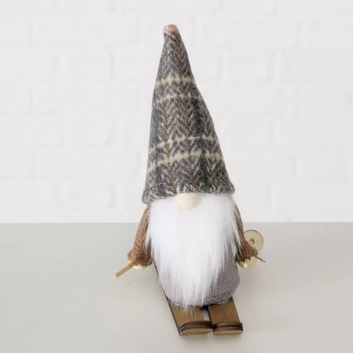 Wichtel Theobert grau,beige,braun
