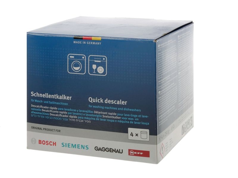 Siemens Entkalkungsmittel Schnellentkalker 4 x 250 g Entkalker für Wasch- und Spülmaschinen