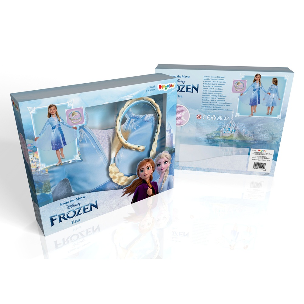 Elsa-Kostüm und Haarteil aus der Eiskönigin-Box