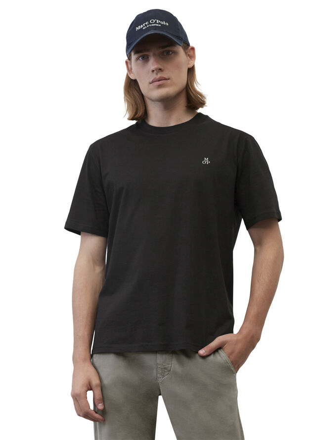 Marc O’Polo T-shirt, short sleeve, logo print Black