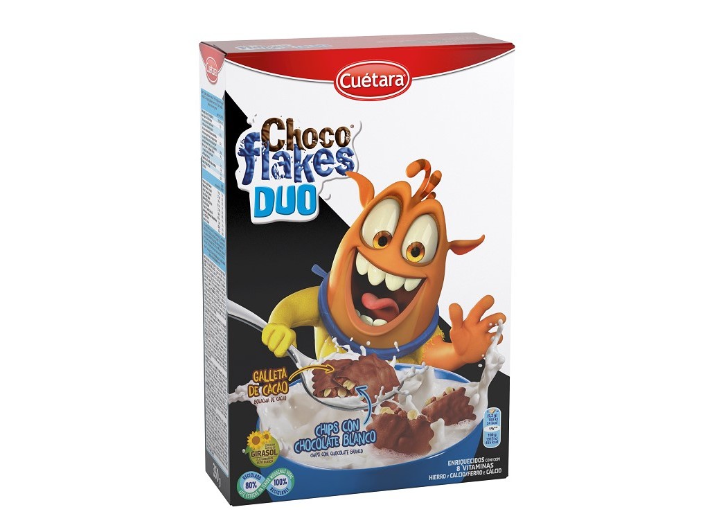 BOL CHOCOFLAKES DUO CUÉTARA 350 G
