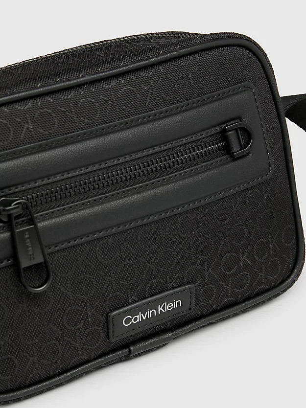 Bolsa de ombro em jacquard com logotipo