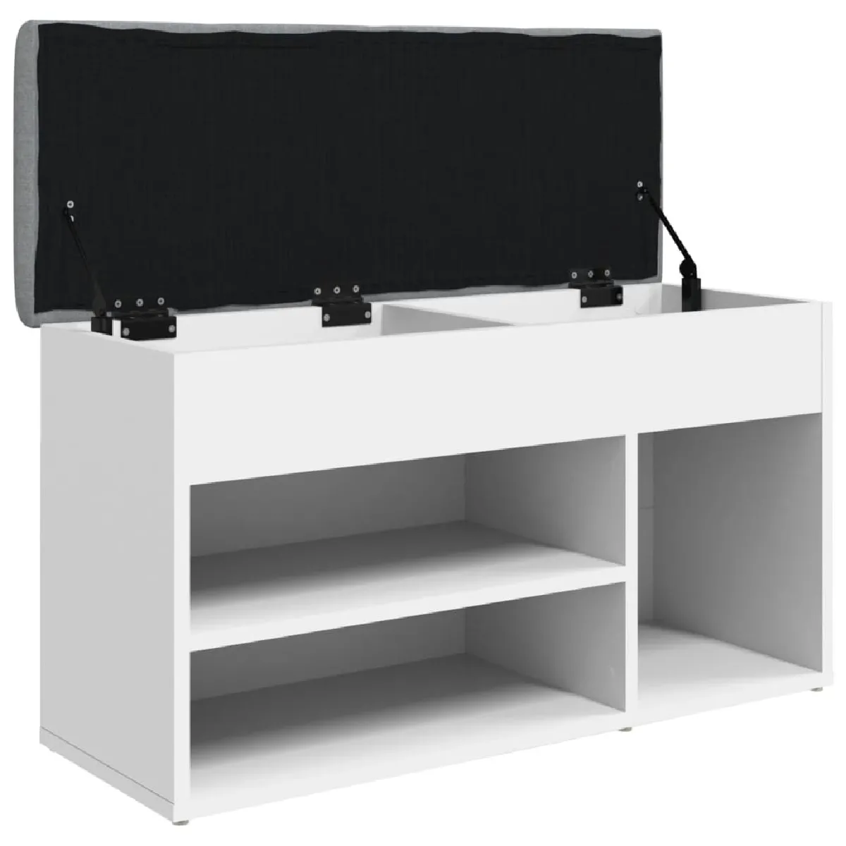 Decoshop26 Banc à Chaussures Blanc