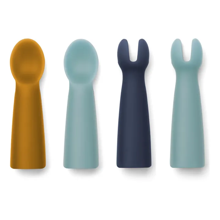 Liewood Couverts bébé Terra en silicone | Bleu