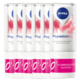 Nivea Magnesium Dry Care Roll-On Voordeelverpakking 6x50ML