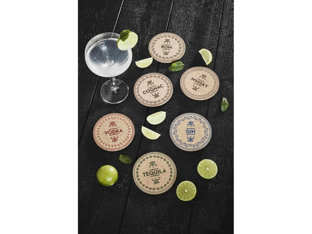 Spiritus Coaster - Cork 6 stk