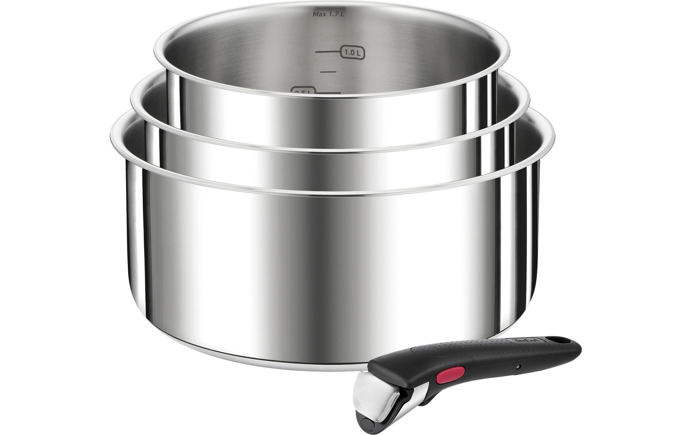Tefal Kasserolle »Ingenio Preference 16 cm/18 cm/20 cm« Edelstahl
