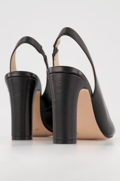 Caprice Leder-Pumps, elastischer Riemen, Komfortweite