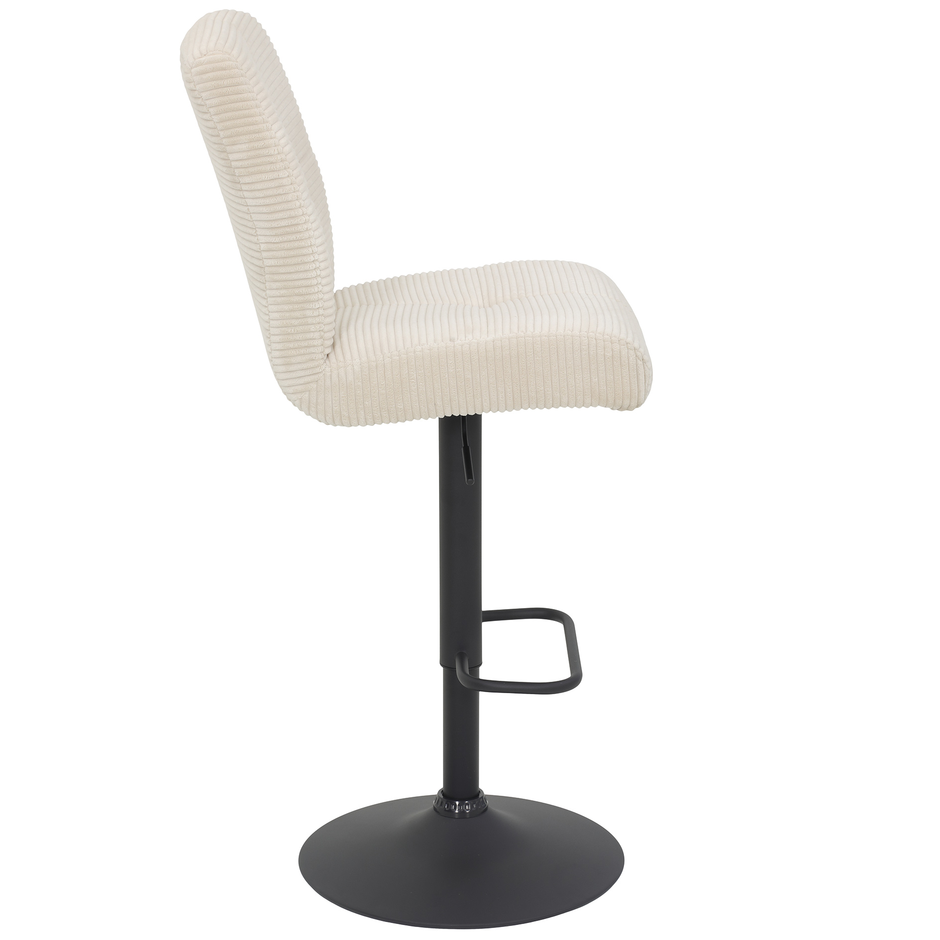 Barhocker - creme-schwarz - Breitcord
