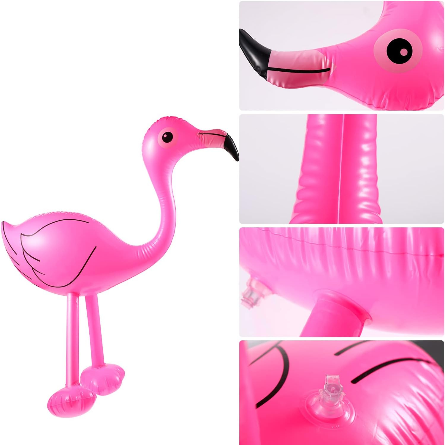 (5er Set) 55x45cm Mottoparty Dekoration Aufblasbares Accessoire Foto Requisite - Flamingo
