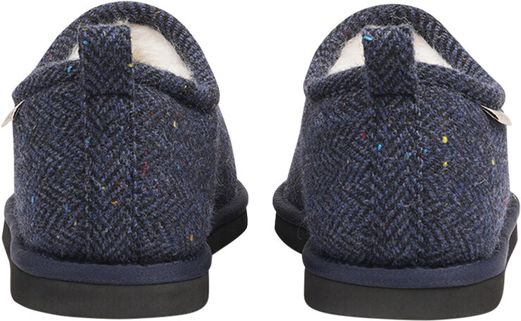 Lovelies PALPANA WOOL - CLOSED WOOL SLIPPERS WITH SHEARLING LINING Blue