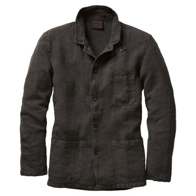 Herrenjacke Leinen, Grafit