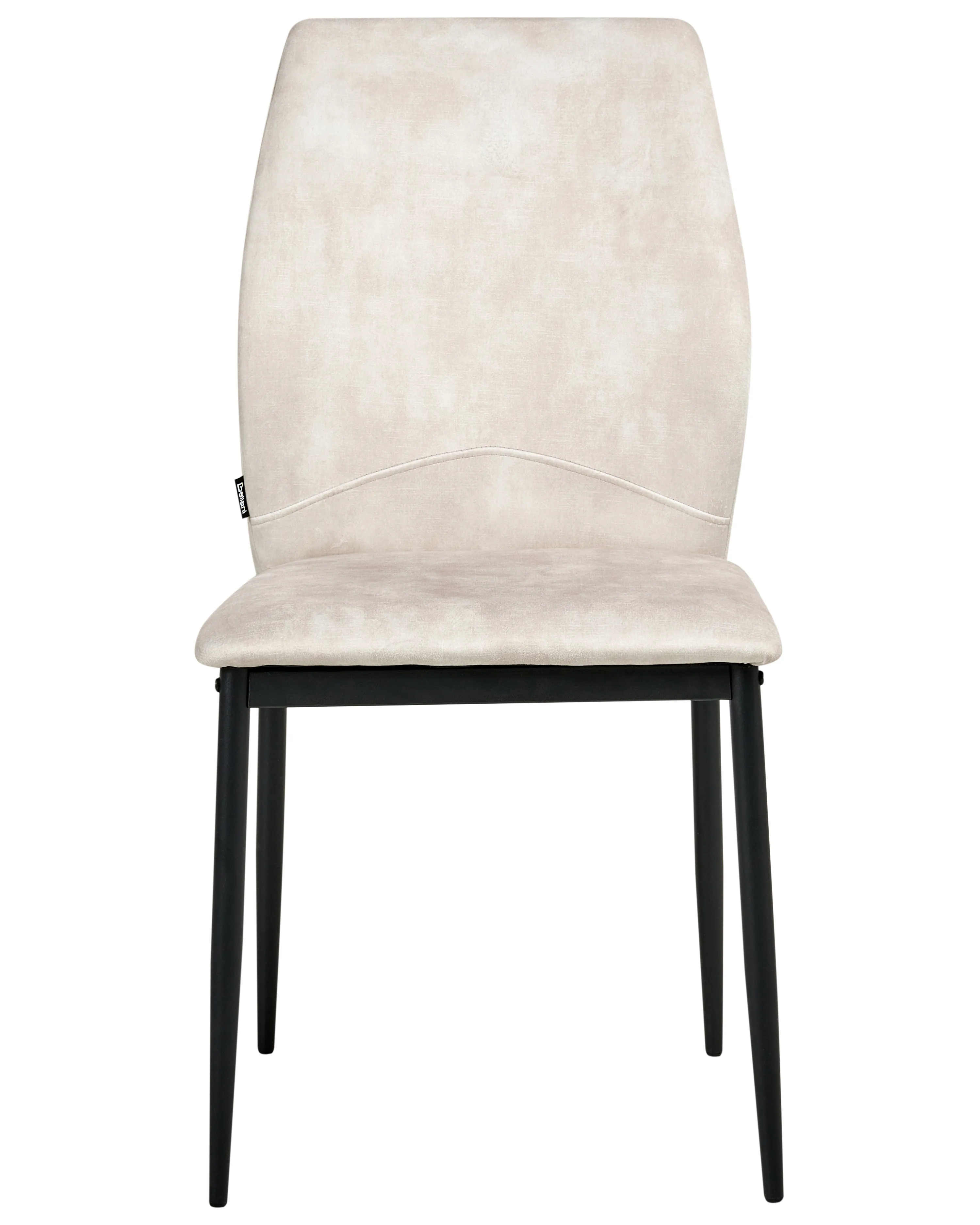 Set van 4 eetkamerstoelen ROCHEPORT Stof Lichtbeige