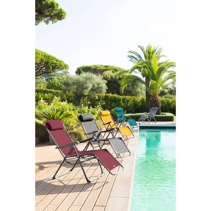 Fauteuil relax de jardin SILOS Anthracite