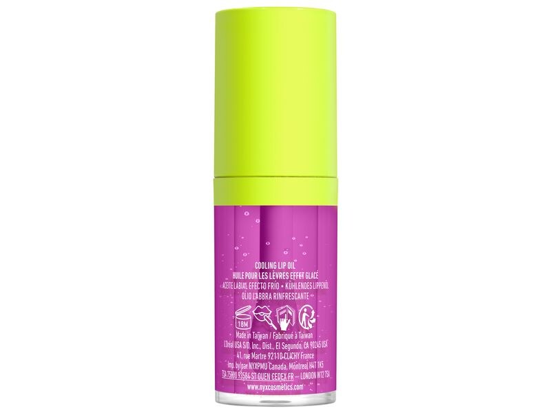 NYX Professional Makeup Lip Gloss Fat Oil Chillz Strawberry Veganer Lip Gloss für 12 Stunden volle und gepflegte Lippen