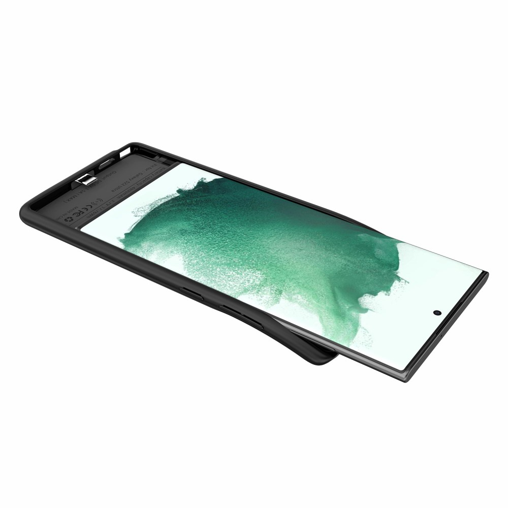 Samsung Galaxy S22 Ultra 5G Backpack Akku Case Schutzhülle (4800mAh) - Schwarz