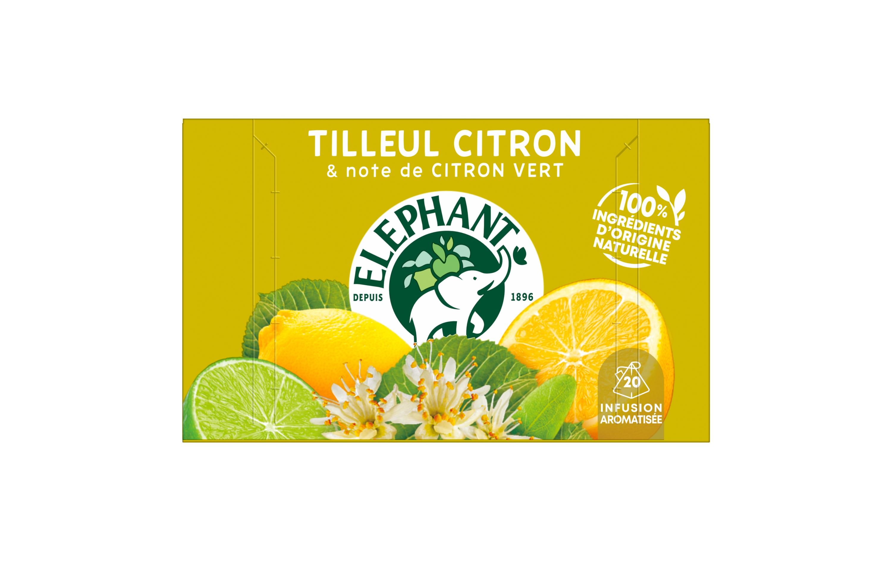 Teebeutel Infusion Tilleul Citron 20 StückTee mit Lindenblüte und Zitrone