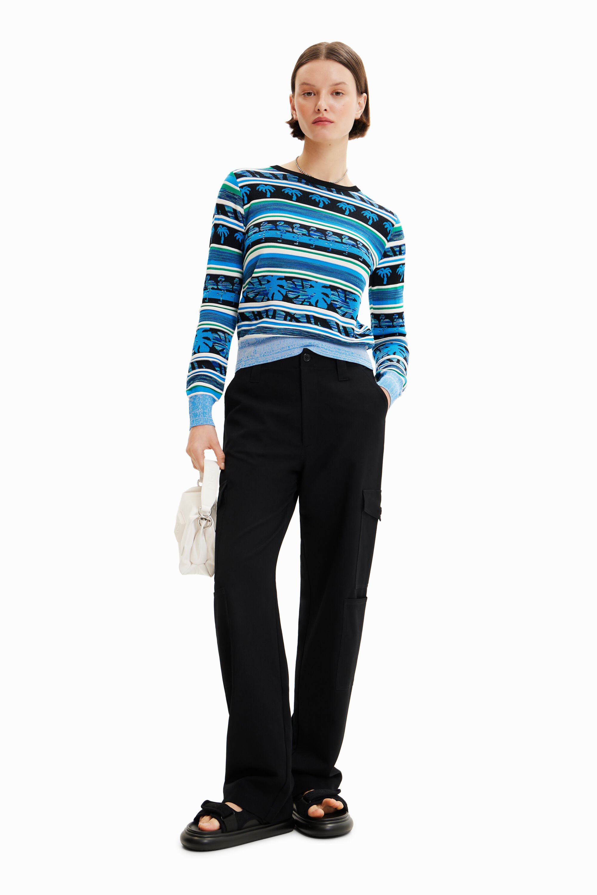 Pull frises tropicales